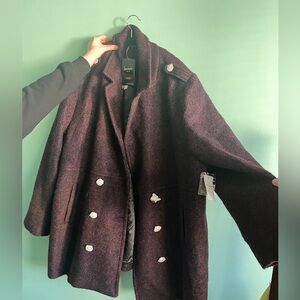 Penningtons Red/Purple Wool Coat